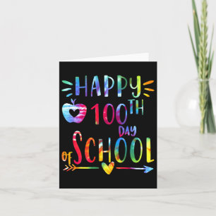 Tienkleurstof 100 dagen op school 100e dag van de kaart