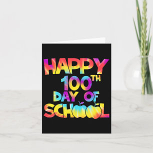 Tienkleurstof 100 dagen op school 100e dag van de kaart