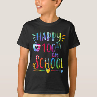 Tienkleurstof 100 dagen op school 100e dag van de  t-shirt