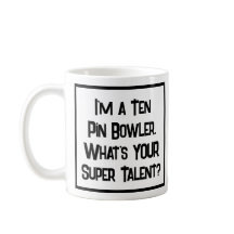 Tienpin-bowler Super Talent. Koffiemok