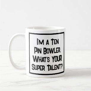 Tienpin-bowler Super Talent. Koffiemok