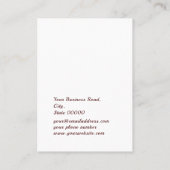 Tientallen Bloemige Botanische Sieraden Earringdis Visitekaartje (Achterkant)