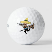 Tientallen Srixon Soft Feel golfballen "Bandit" on (Voorkant)