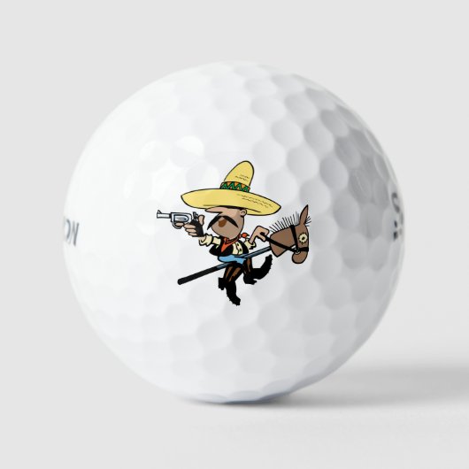 Tientallen Srixon Soft Feel golfballen "Bandit" on (Voorkant)