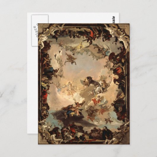 Tiepolo Allegory of the Planets and Continents Briefkaart (Voorkant / Achterkant)