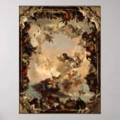 Tiepolo Allegory of the Planets and Continents Poster (Voorkant)