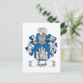Tiepolo Family Crest Briefkaart (Staand voorkant)
