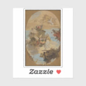 Tiepolo - Het wonder van het Heilige Huis van Lore Sticker (Vel)