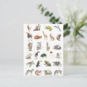 Tier ABC Briefkaart (Staand voorkant)