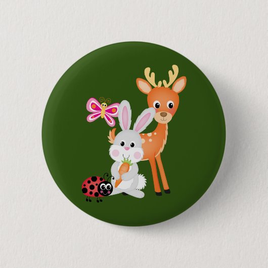 Tiere dieren ronde button 5,7 cm (Voorkant)