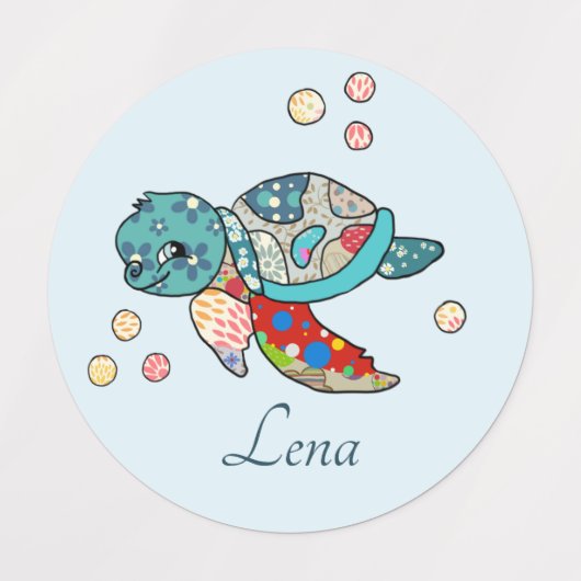 Tiere Kunterbunt Labels (Design 2)