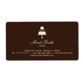 "Tiered Cake" Cake Box Label - Horizontaal (Voorkant)