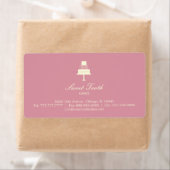 "Tiered Cake" Cake Box Label - Horizontaal (Insitu)