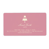 "Tiered Cake" Cake Box Label - Horizontaal (Voorkant)