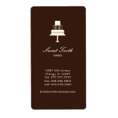 "Tiered Cake" Cake Box Label - Verticaal (Voorkant)