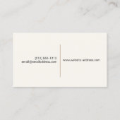  Tiered Cake Logo op Ivoor Visitekaartje (Achterkant)