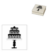 Tiered Cake Rubber Stamp Rubberstempel (Gestempeld)