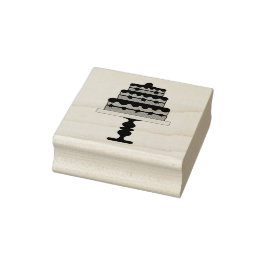 Tiered Cake Rubber Stamp Rubberstempel