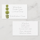 Tiered Topiary Plant Visitekaartje (Voorkant / Achterkant)