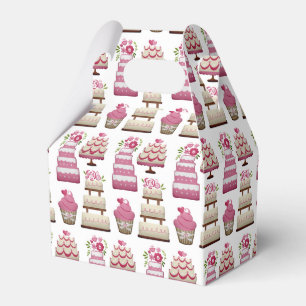 Tiered Wedding Cakes Schattige Pattern Bedankdoosjes
