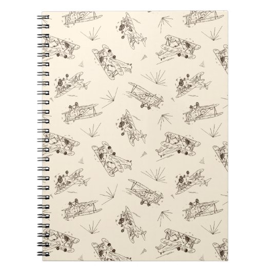 Tierende Art Deco tweedekkers - geschetst patroon. Notitieboek (Voorkant)