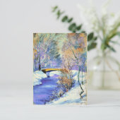 Tiergarten im Winter, beroemd schilderij Briefkaart (Staand voorkant)