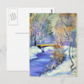 Tiergarten im Winter, beroemd schilderij Briefkaart (Voorkant / Achterkant)