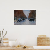 Tiergartenallee mit Siegessäule Poster (Keuken)