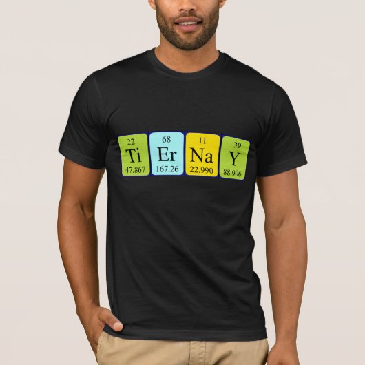 Tiernay periodieke lijstnaam shirt (Voorkant)
