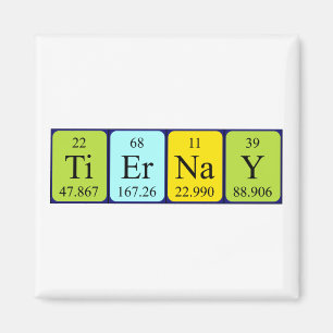 Tiernay periodieke table name magnet