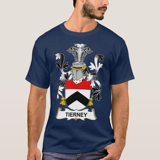 Tierney Coat of Arms Family Crest T-shirt (Voorkant)
