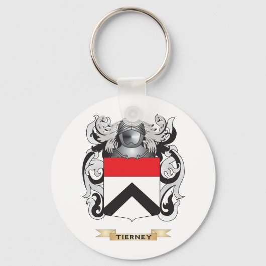Tierney Family Crest (wapenschild) Sleutelhanger (Voorkant)