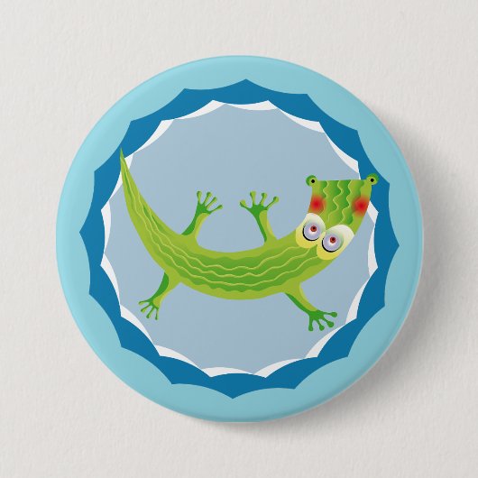 Tierno cocodrilo ronde button 7,6 cm (Voorkant)