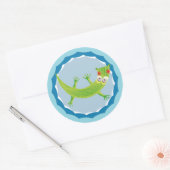 Tierno cocodrilo ronde sticker (Envelop)