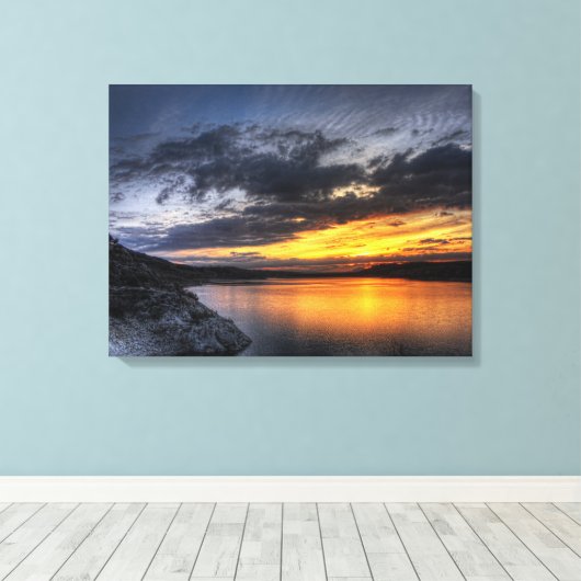 Tierra, Aire, Fuego y Agua Canvas Afdruk (Insitu (Houten vloer))