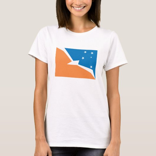 Tierra Del Fuego Flag T-shirt (Voorkant)