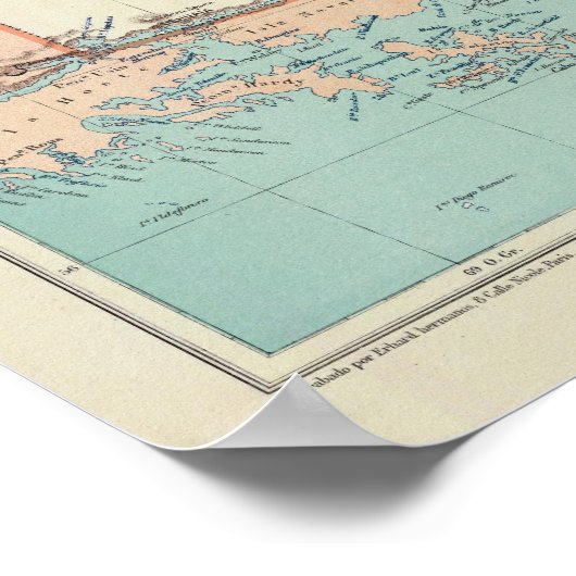 Tierra del Fuego, Islas Malvinas, Argentinië Poster (Hoek)