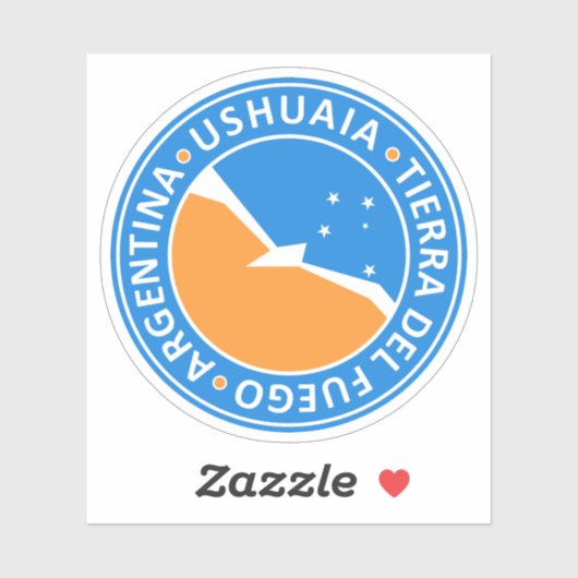 Tierra del Fuego Ushuaia Sticker (Vel)