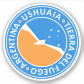 Tierra del Fuego Ushuaia Sticker (Voorkant)