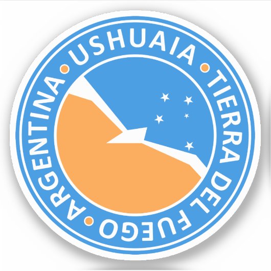 Tierra del Fuego Ushuaia Sticker (Voorkant)