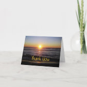 Tierra Del Mar Sunset dank u Bedankkaart (Voorkant)