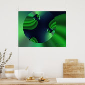 Tierra Earth Cool Abstract Fine Art Fractal Poster (Keuken)