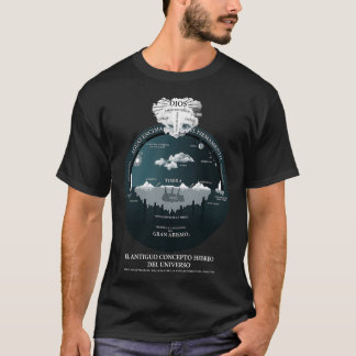 Tierra Plana Ancestral Concepto Del Universo Flat T-shirt