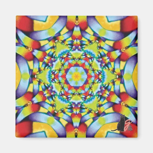 Tiers Kaleidoscoop Magneet (Voorkant)