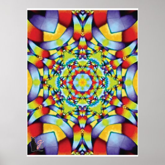 Tiers Kaleidoscoop Poster (Voorkant)