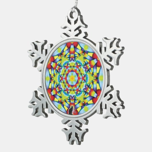 Tiers Kaleidoscope Snowflake Ornament (Rechts)