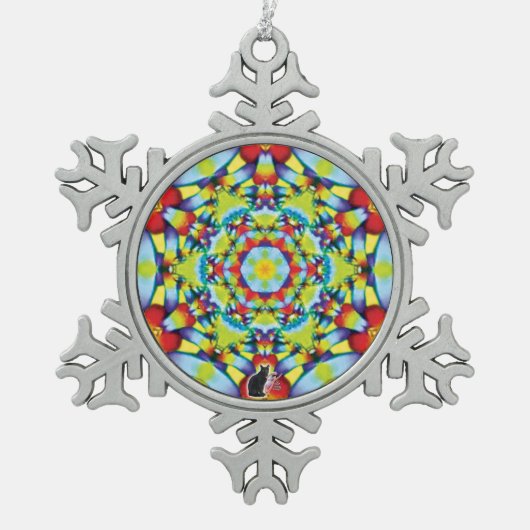 Tiers Kaleidoscope Snowflake Ornament (Voorkant)