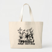 Tierschutz - Adopt don't shop Grote Tote Bag (Voorkant)