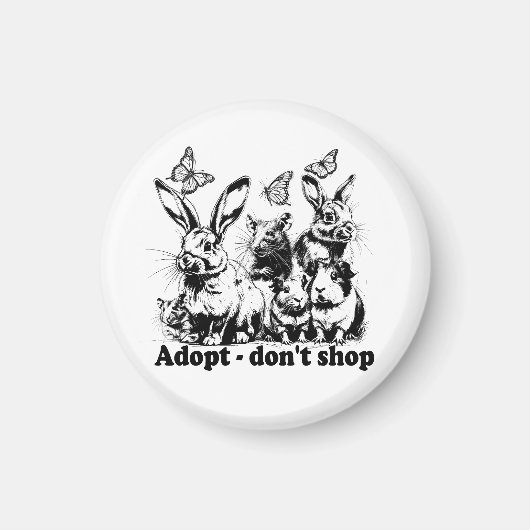 Tierschutz - Adopt don't shop Magneet (Voorkant)