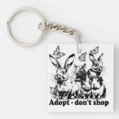 Tierschutz - Adopt don't shop Sleutelhanger (voorkant)